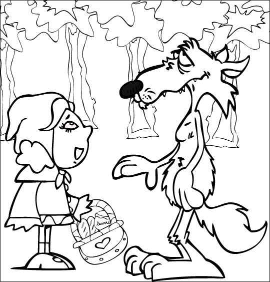 Coloring page: Little Red Riding Hood (Cartoons) #49202 - Free Printable Coloring Pages