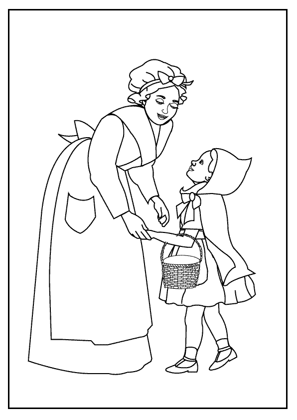 Coloring page Little Red Riding Hood #49231 (Cartoons) – Printable ...