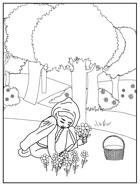 Coloring page: Little Red Riding Hood (Cartoons) #49301 - Free Printable Coloring Pages