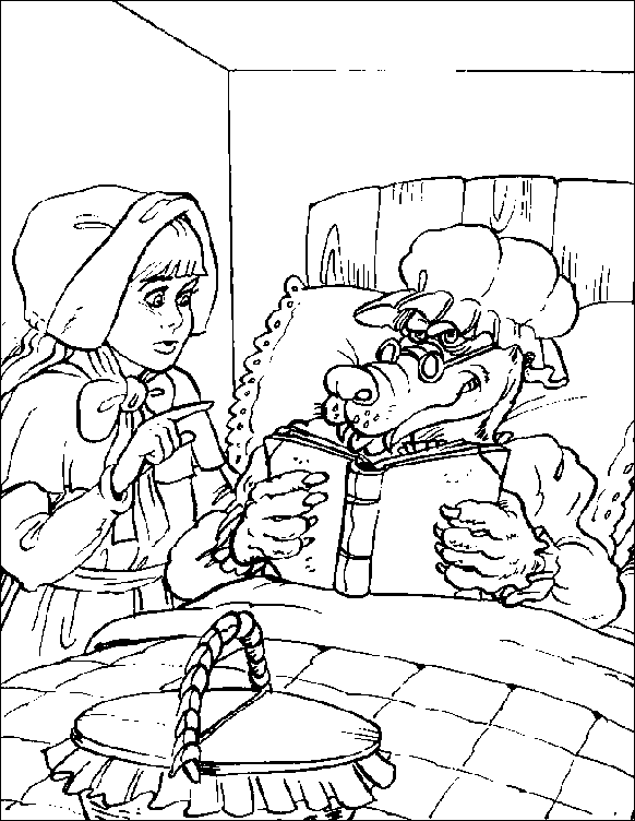 Coloring page: Little Red Riding Hood (Cartoons) #49350 - Free Printable Coloring Pages