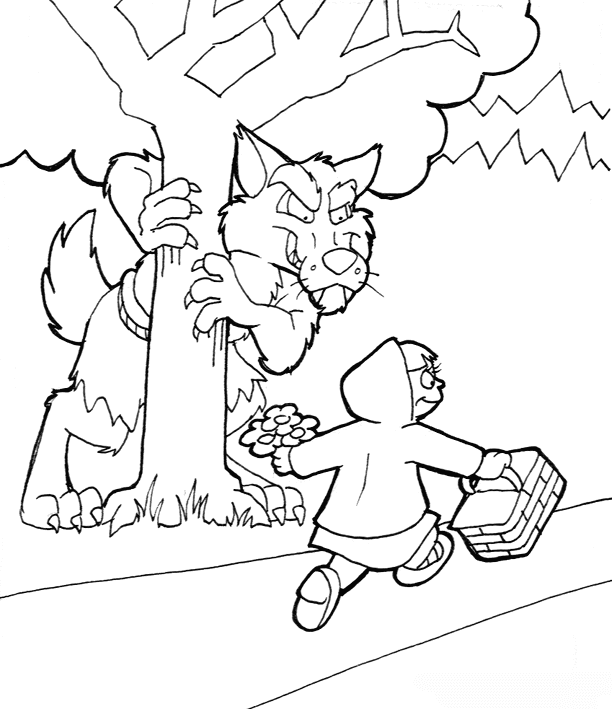 Coloring page: Little Red Riding Hood (Cartoons) #49352 - Free Printable Coloring Pages