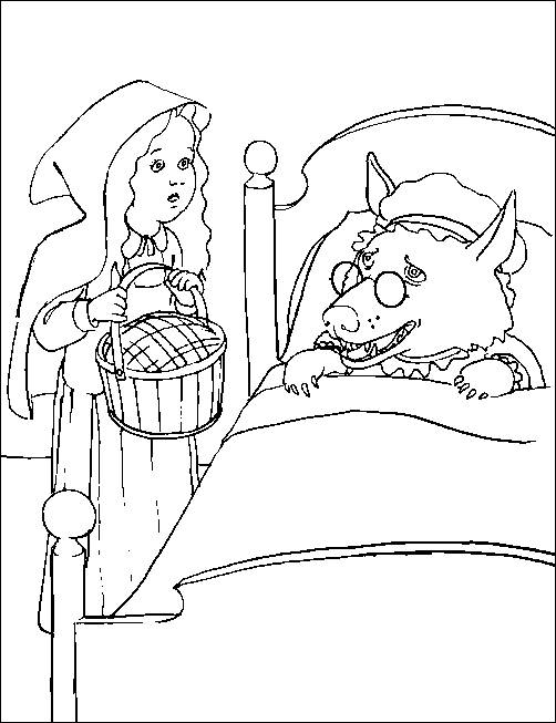 Coloring page: Little Red Riding Hood (Cartoons) #49365 - Free Printable Coloring Pages