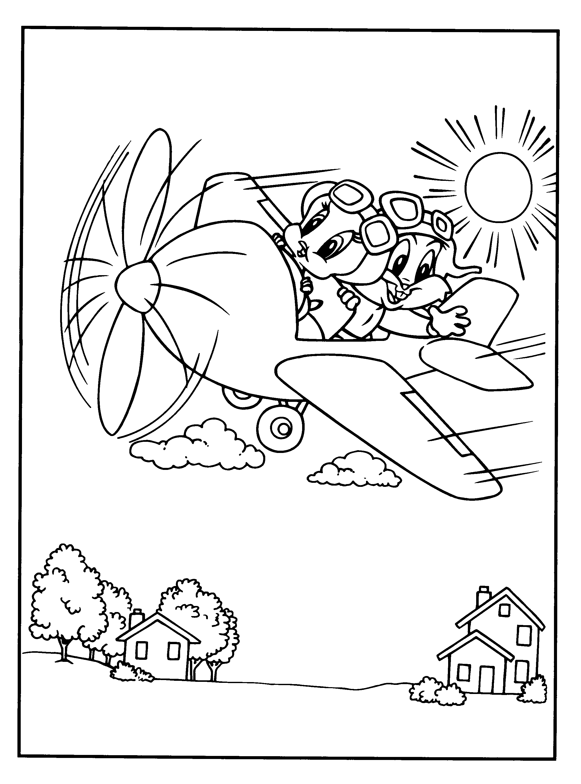 Coloring page: Looney Tunes (Cartoons) #39138 - Free Printable Coloring Pages