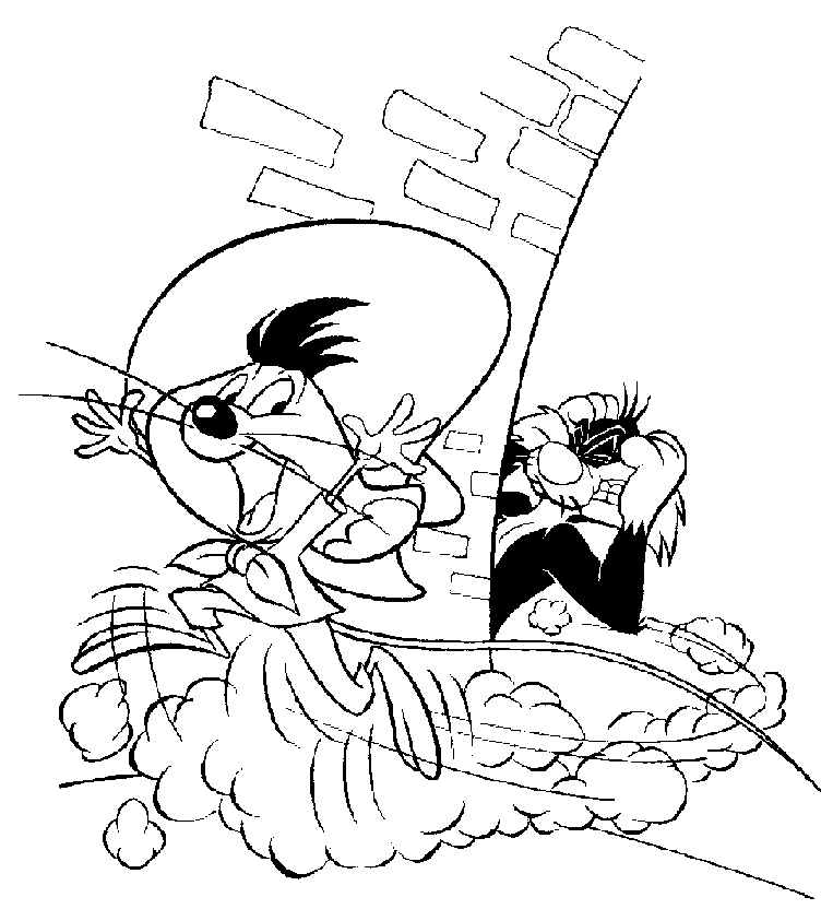Coloring page: Looney Tunes (Cartoons) #39170 - Free Printable Coloring Pages