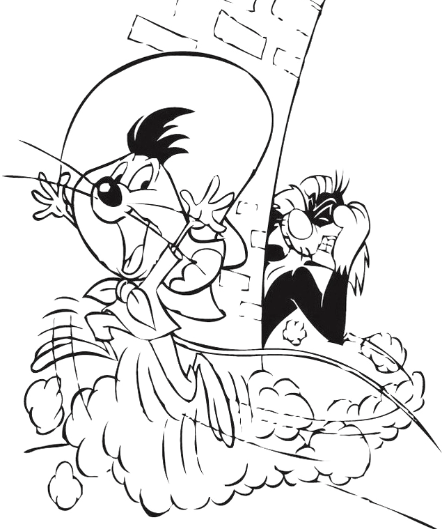 Coloring page: Looney Tunes (Cartoons) #39207 - Free Printable Coloring Pages