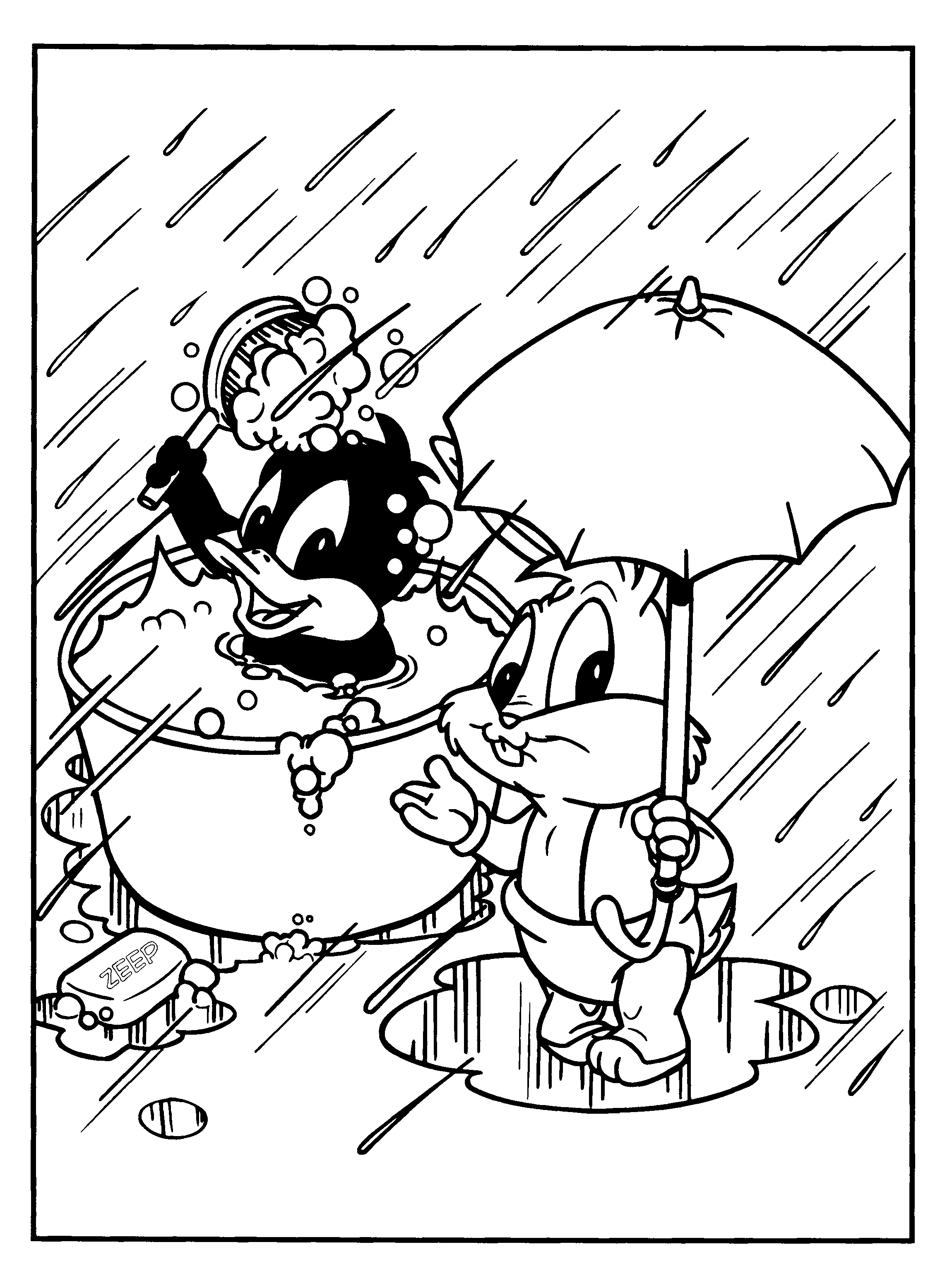 Coloring page: Looney Tunes (Cartoons) #39210 - Free Printable Coloring Pages