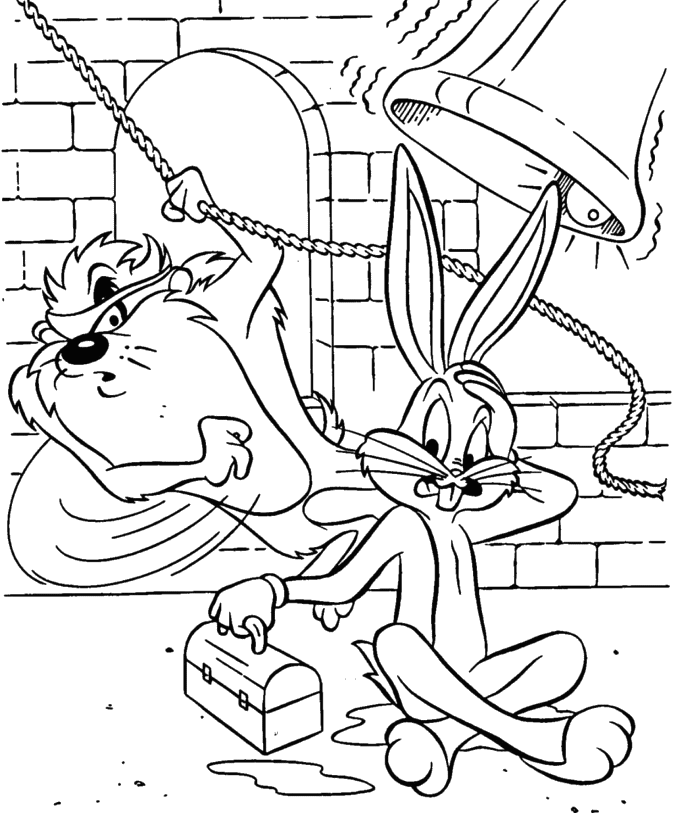 Coloring page: Looney Tunes (Cartoons) #39215 - Free Printable Coloring Pages