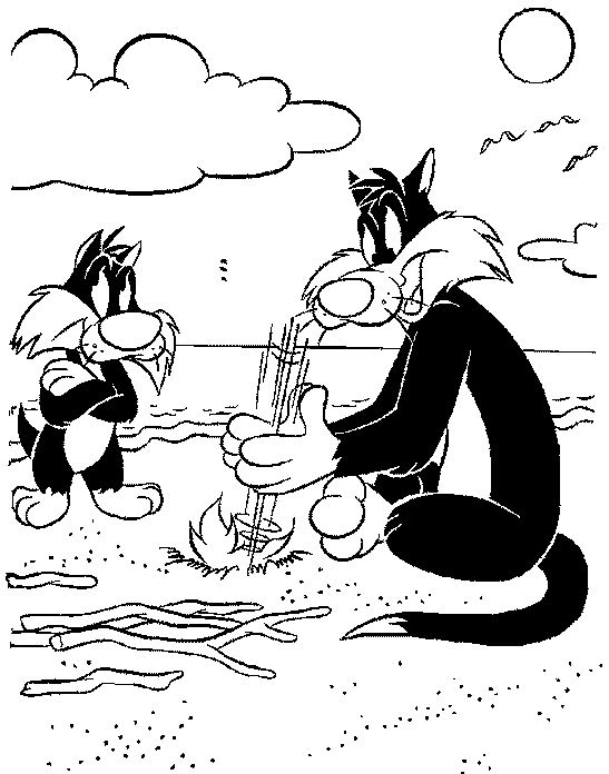 Coloring page: Looney Tunes (Cartoons) #39217 - Free Printable Coloring Pages