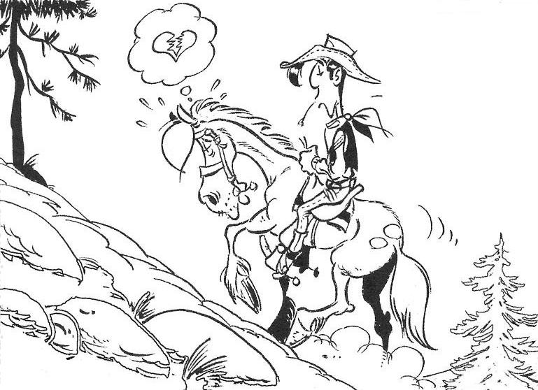 Coloring page: Lucky Luke (Cartoons) #25515 - Free Printable Coloring Pages