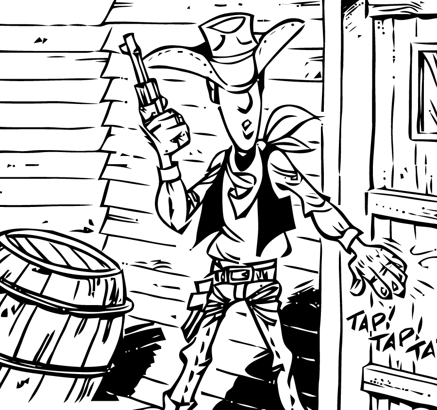 Coloring page: Lucky Luke (Cartoons) #25521 - Free Printable Coloring Pages