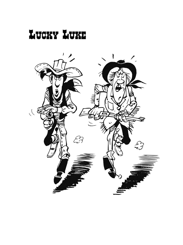 Coloring page: Lucky Luke (Cartoons) #25524 - Free Printable Coloring Pages