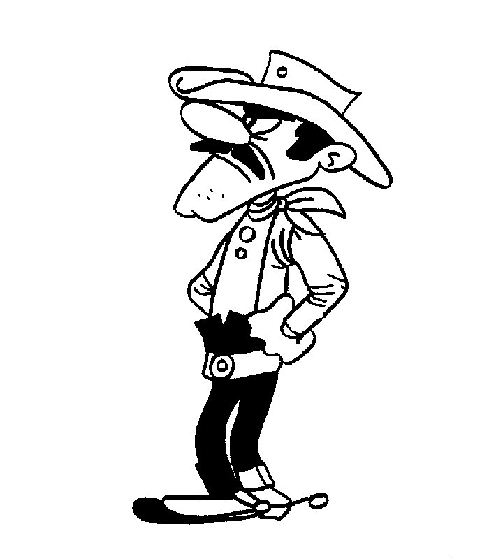 Coloring page: Lucky Luke (Cartoons) #25525 - Free Printable Coloring Pages