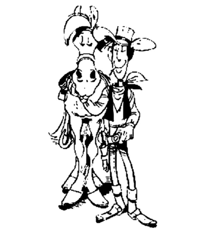 Coloring page: Lucky Luke (Cartoons) #25531 - Free Printable Coloring Pages