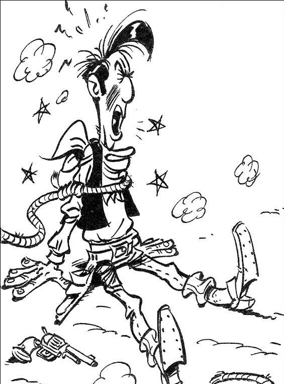 Coloring page: Lucky Luke (Cartoons) #25549 - Free Printable Coloring Pages