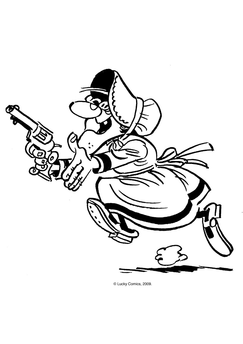 Coloring page: Lucky Luke (Cartoons) #25551 - Free Printable Coloring Pages