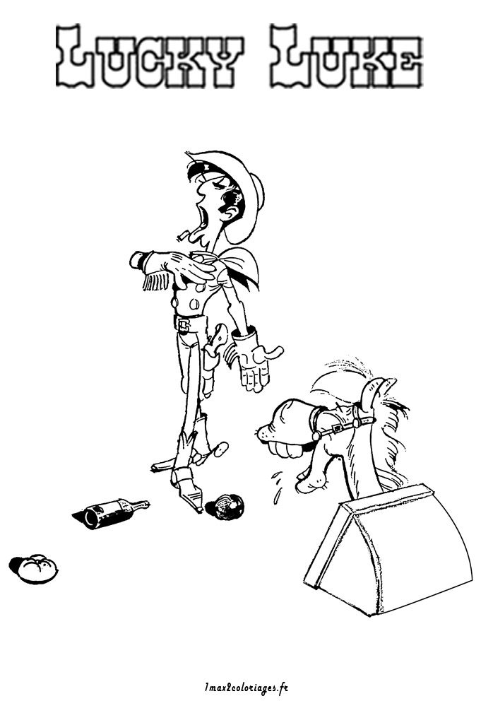 Coloring page: Lucky Luke (Cartoons) #25556 - Free Printable Coloring Pages