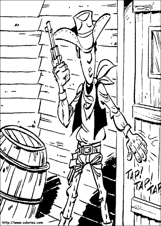 Coloring page: Lucky Luke (Cartoons) #25575 - Free Printable Coloring Pages