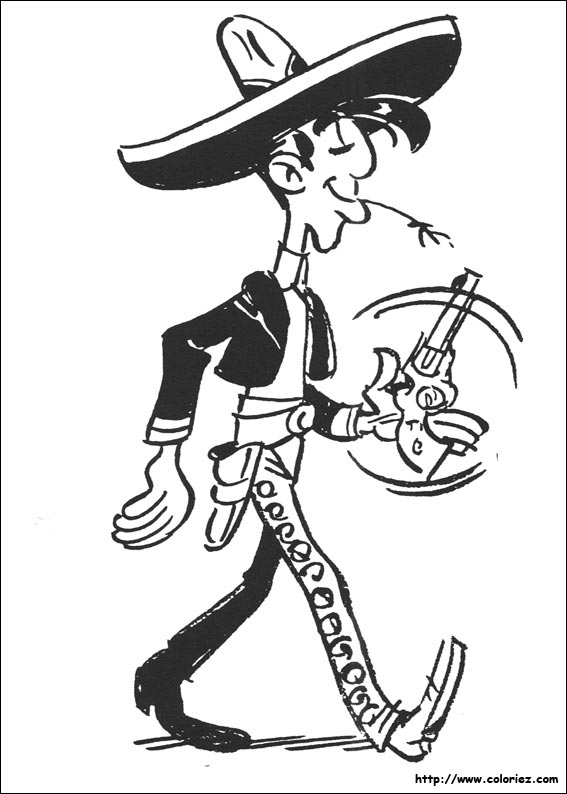 Coloring page: Lucky Luke (Cartoons) #25606 - Free Printable Coloring Pages