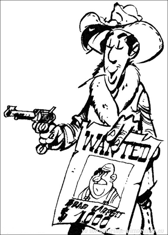 Coloring page: Lucky Luke (Cartoons) #25611 - Free Printable Coloring Pages