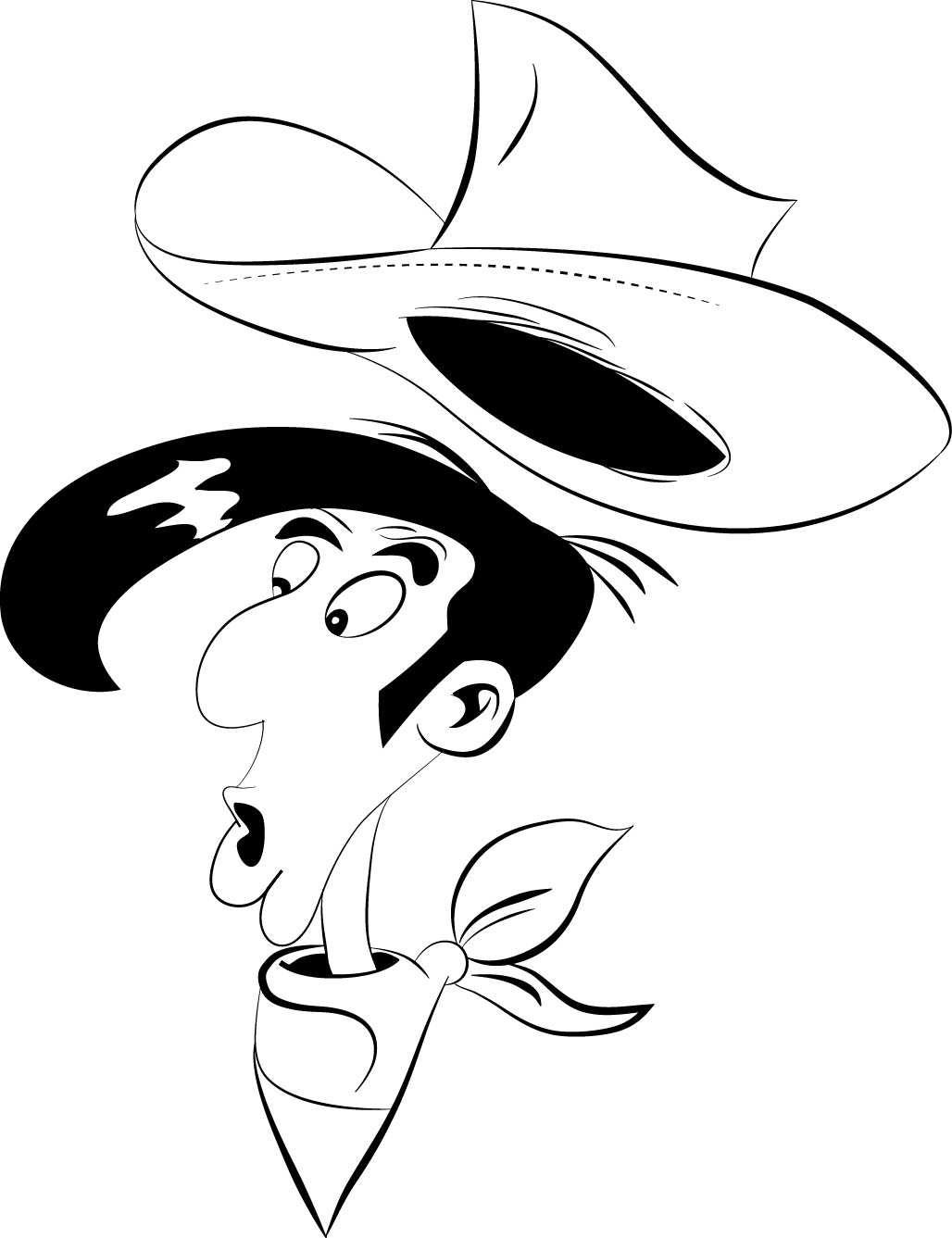 Coloring page: Lucky Luke (Cartoons) #25612 - Free Printable Coloring Pages