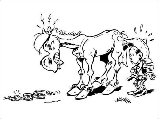 Coloring page: Lucky Luke (Cartoons) #25647 - Free Printable Coloring Pages