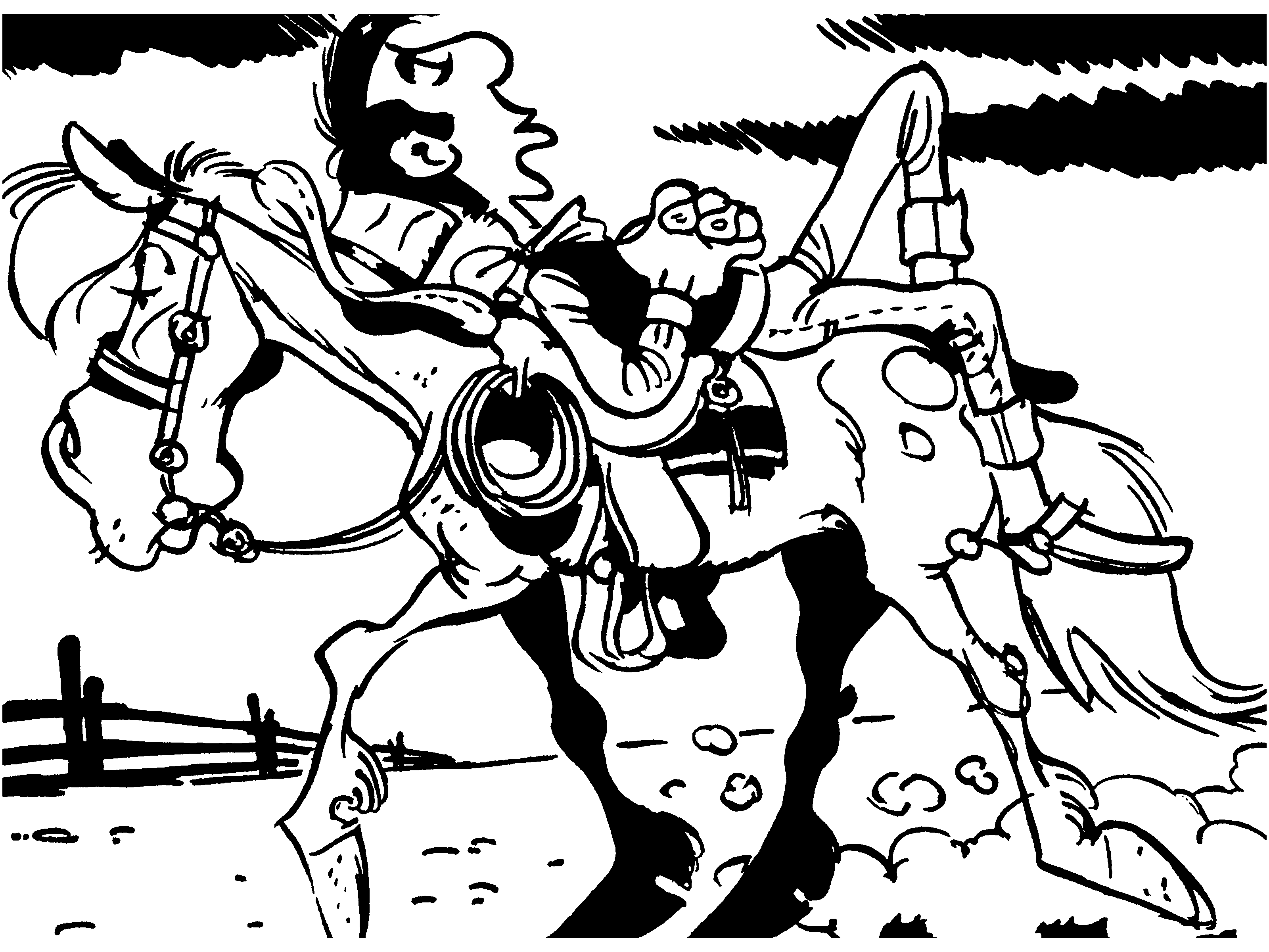 Drawings Lucky Luke (Cartoons) – Printable coloring pages