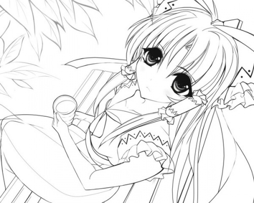 Coloring page: Mangas (Cartoons) #42575 - Free Printable Coloring Pages