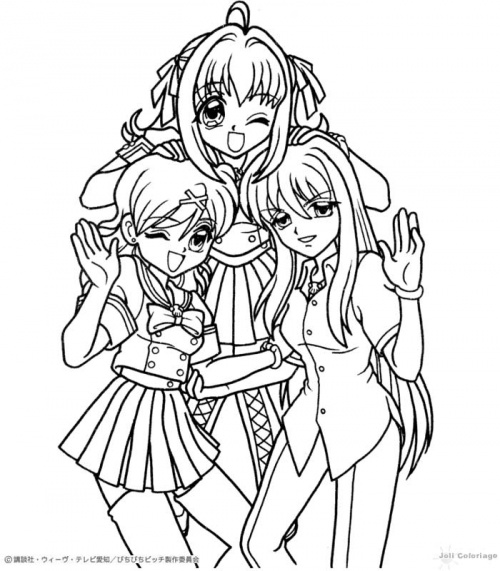Coloring page: Mangas (Cartoons) #42588 - Free Printable Coloring Pages