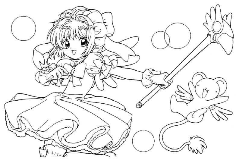 Coloring page: Mangas (Cartoons) #42594 - Free Printable Coloring Pages