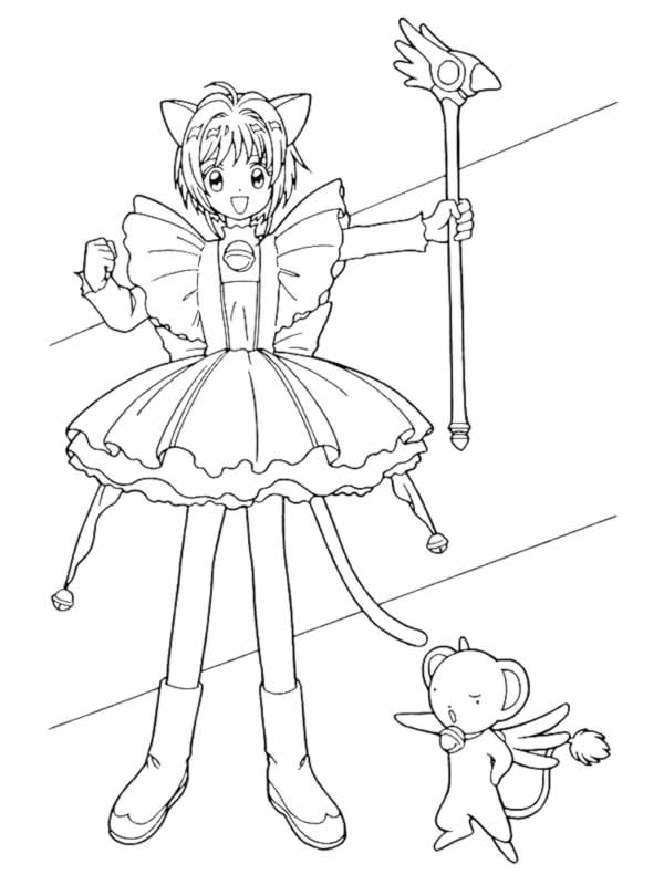 Coloring page: Mangas (Cartoons) #42595 - Free Printable Coloring Pages