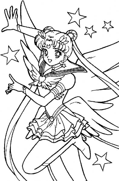 Coloring page: Mangas (Cartoons) #42606 - Free Printable Coloring Pages
