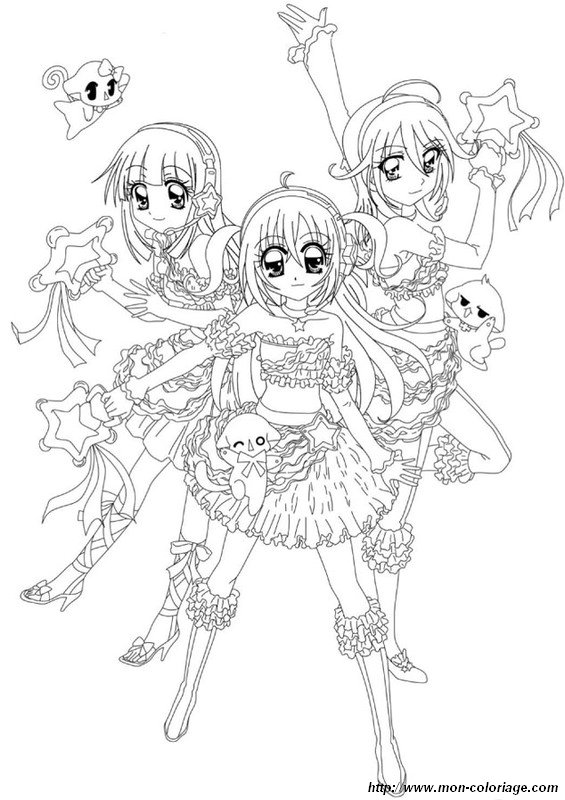 Coloring page: Mangas (Cartoons) #42614 - Free Printable Coloring Pages
