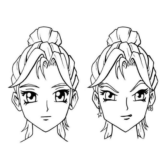 Coloring page: Mangas (Cartoons) #42621 - Free Printable Coloring Pages