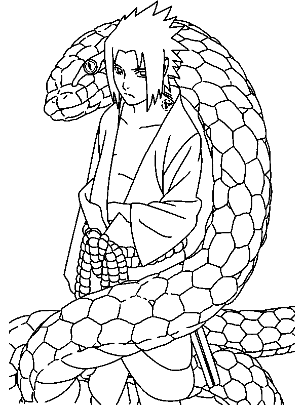 Coloring page: Mangas (Cartoons) #42630 - Free Printable Coloring Pages