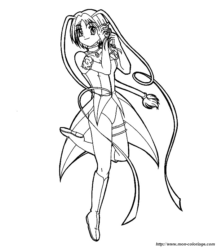 Coloring page: Mangas (Cartoons) #42641 - Free Printable Coloring Pages