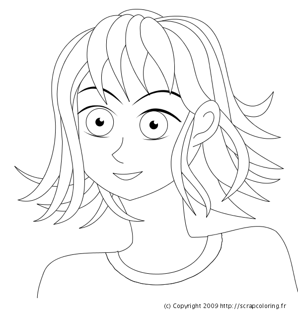 Coloring page: Mangas (Cartoons) #42670 - Free Printable Coloring Pages