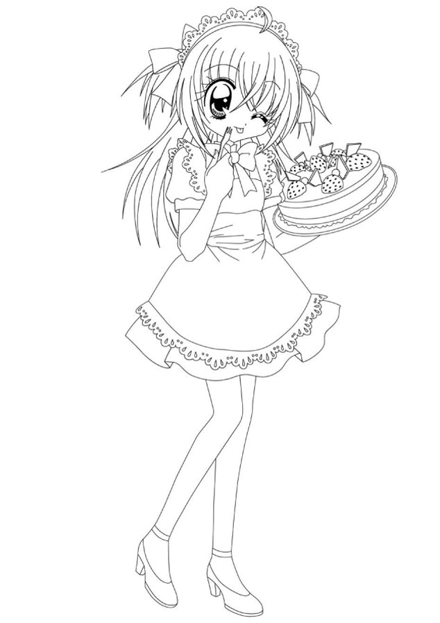 Coloring page: Mangas (Cartoons) #42700 - Free Printable Coloring Pages