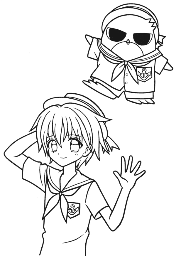 Coloring page: Mangas (Cartoons) #42715 - Free Printable Coloring Pages