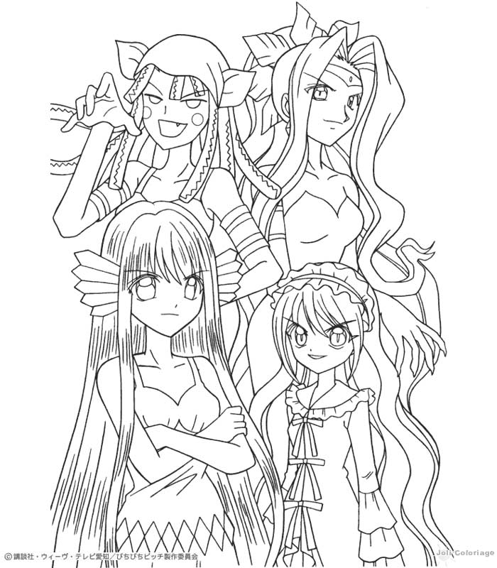 Coloring page: Mangas (Cartoons) #42724 - Free Printable Coloring Pages