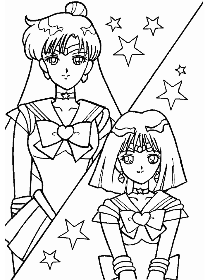 Coloring page: Mangas (Cartoons) #42950 - Free Printable Coloring Pages