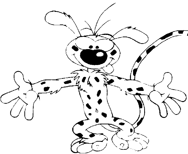 Coloring page: Marsupilami (Cartoons) #50085 - Free Printable Coloring Pages