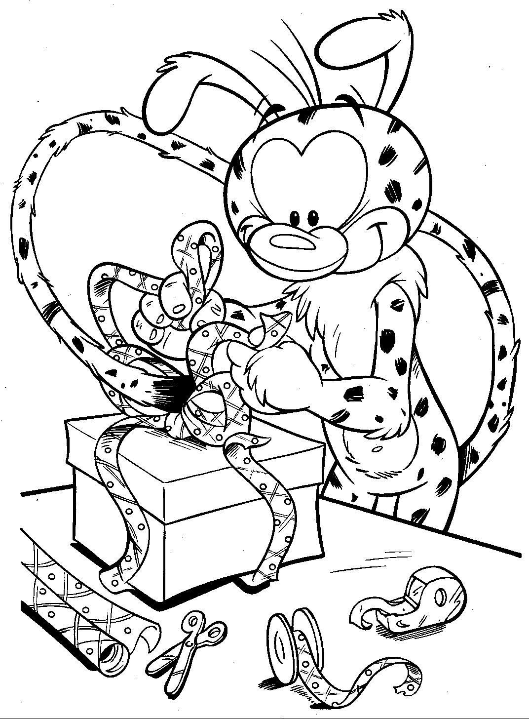 Coloring page: Marsupilami (Cartoons) #50090 - Free Printable Coloring Pages