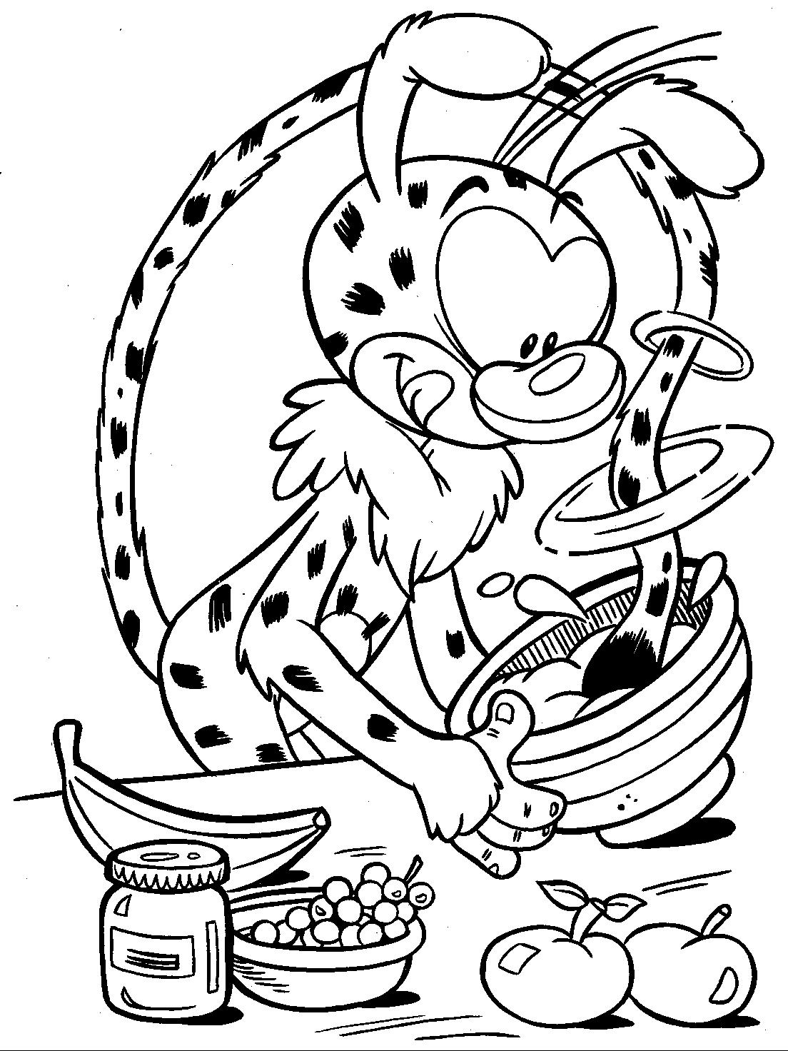 Coloring page: Marsupilami (Cartoons) #50091 - Free Printable Coloring Pages
