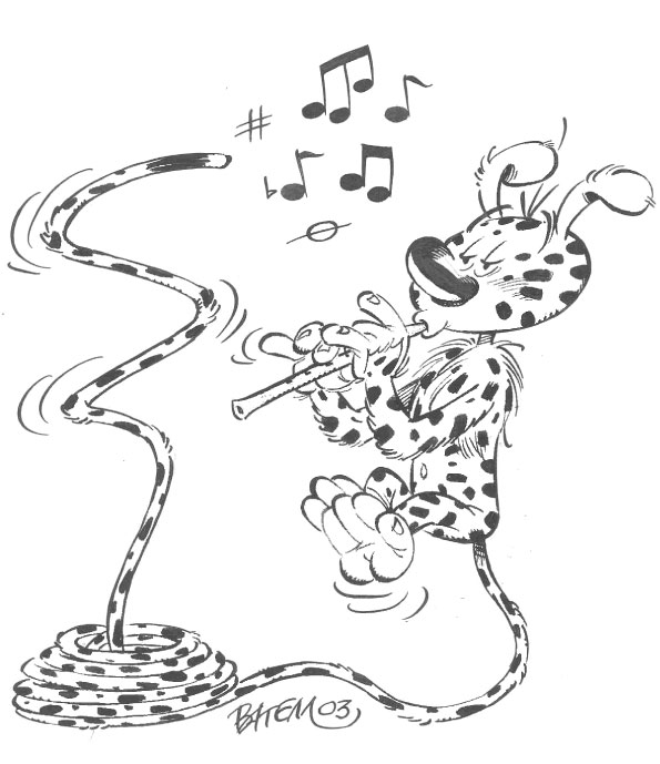 Coloring page: Marsupilami (Cartoons) #50093 - Free Printable Coloring Pages