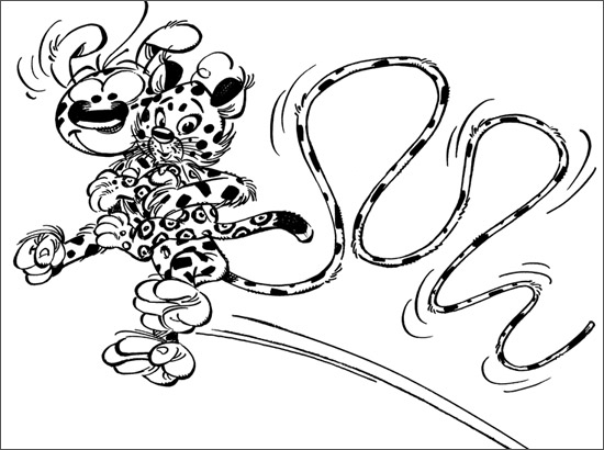 Coloring page: Marsupilami (Cartoons) #50099 - Free Printable Coloring Pages