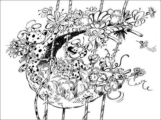 Coloring page: Marsupilami (Cartoons) #50100 - Free Printable Coloring Pages