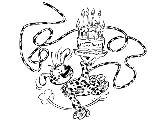 Coloring page: Marsupilami (Cartoons) #50106 - Free Printable Coloring Pages