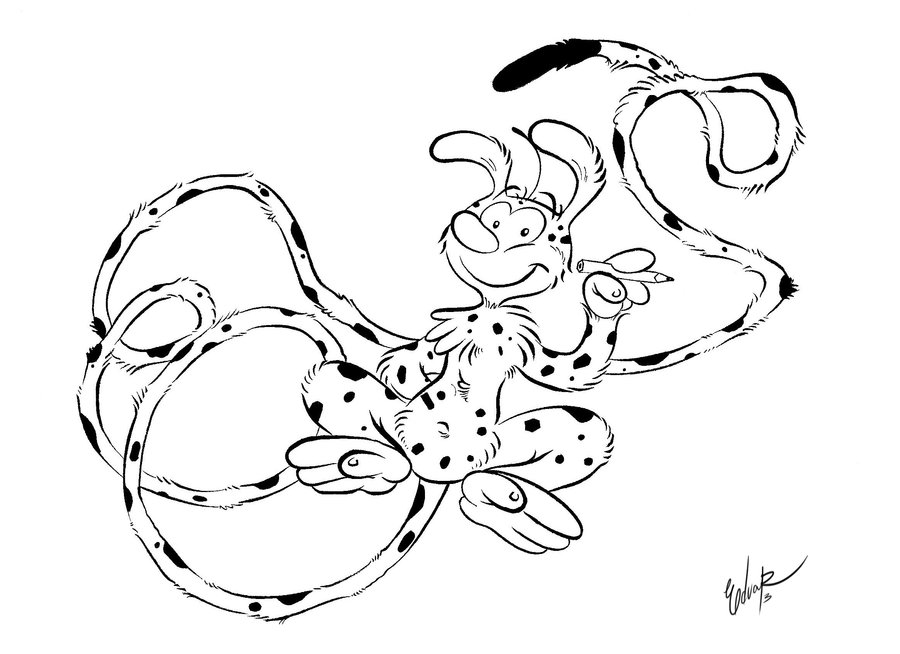 Coloring page: Marsupilami (Cartoons) #50107 - Free Printable Coloring Pages