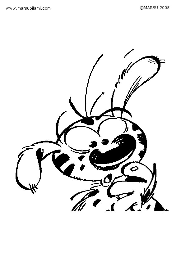 Coloring page: Marsupilami (Cartoons) #50114 - Free Printable Coloring Pages