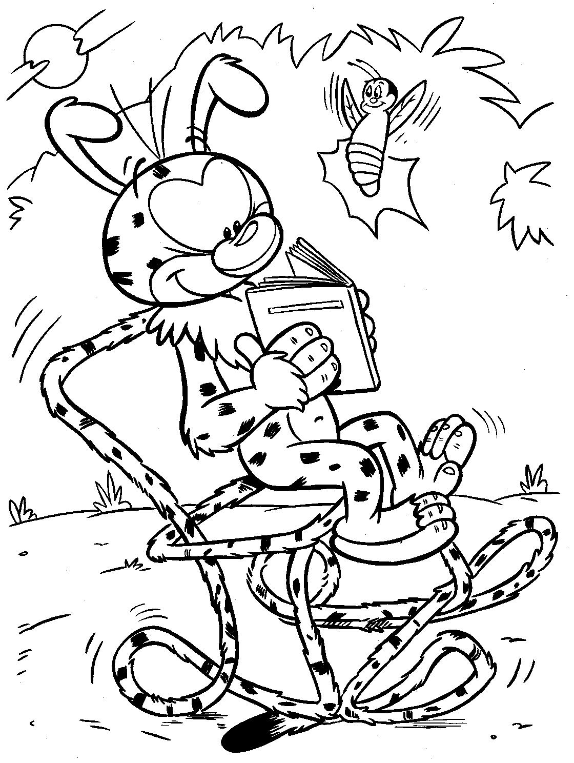 Coloring page: Marsupilami (Cartoons) #50133 - Free Printable Coloring Pages